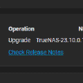 TrueNAS Scale 23.10.2 に Upgrade