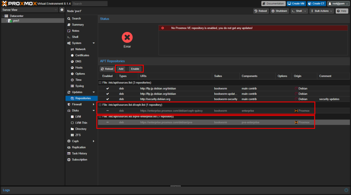 変更後: Enterprise Repository