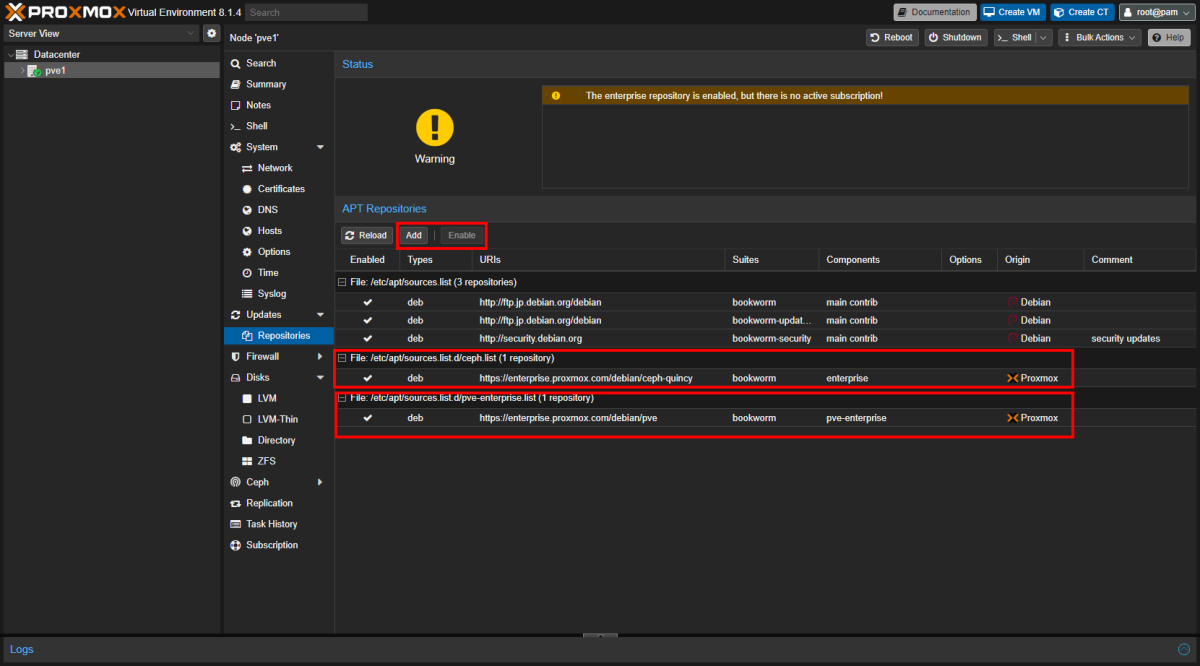 変更前: Enterprise Repository