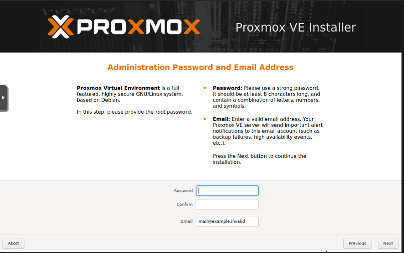 Password / Email