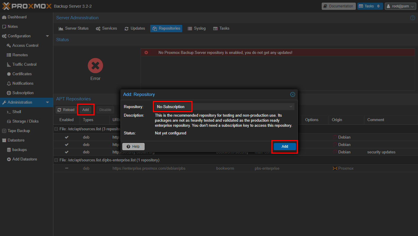 Add No-Subscription