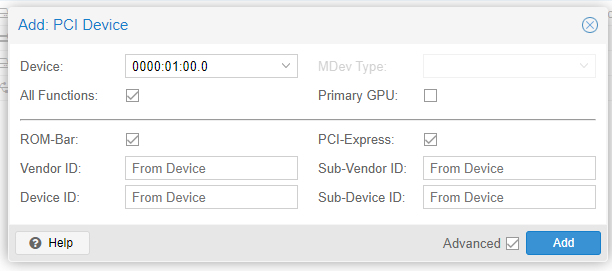 Add: PCI Device