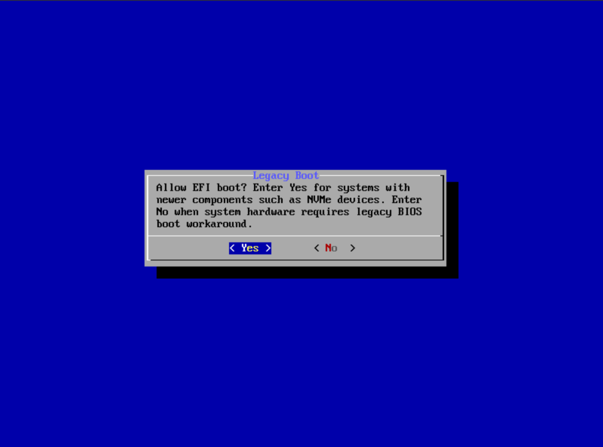 UEFI の設定