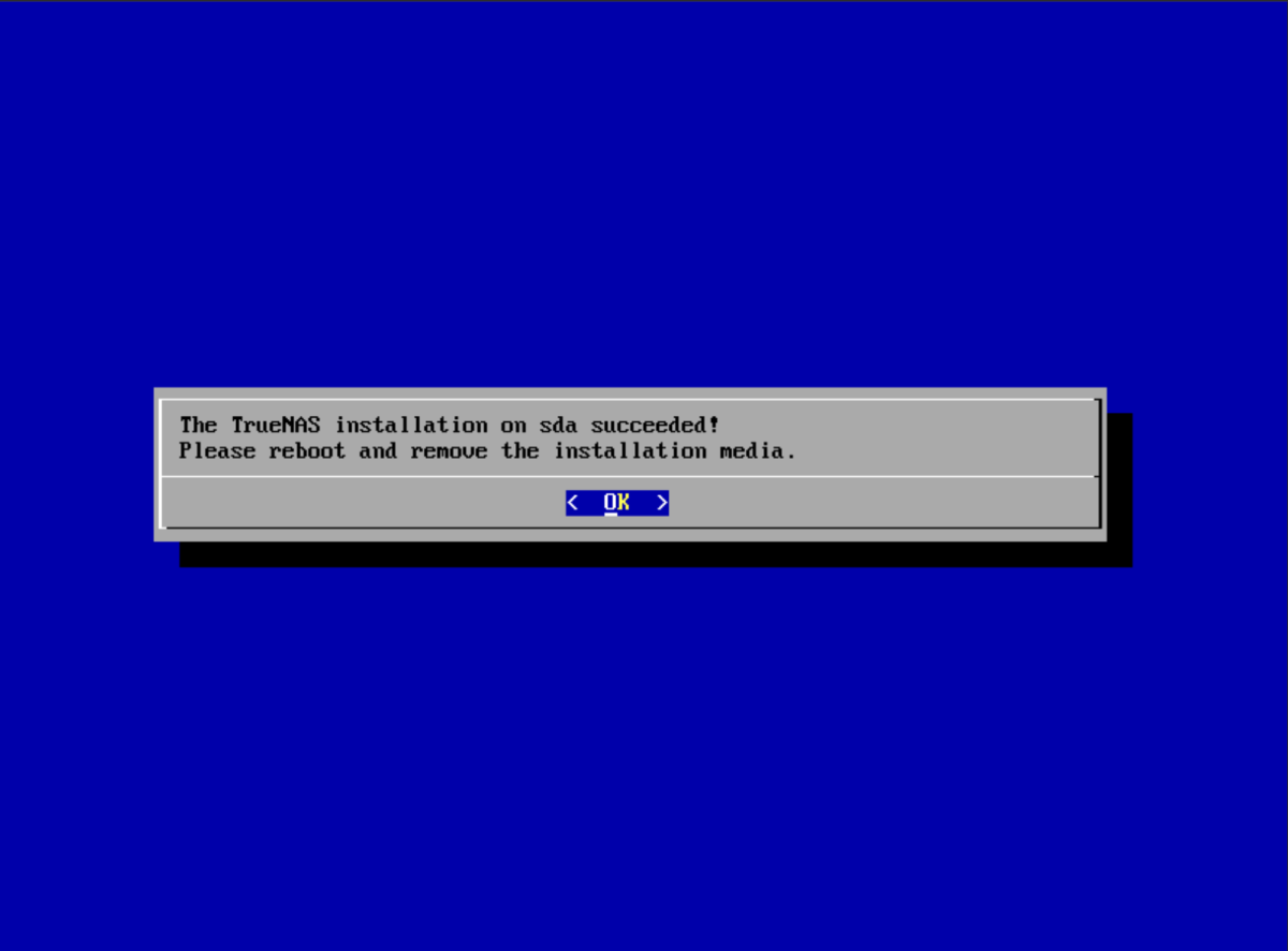 Install 完了